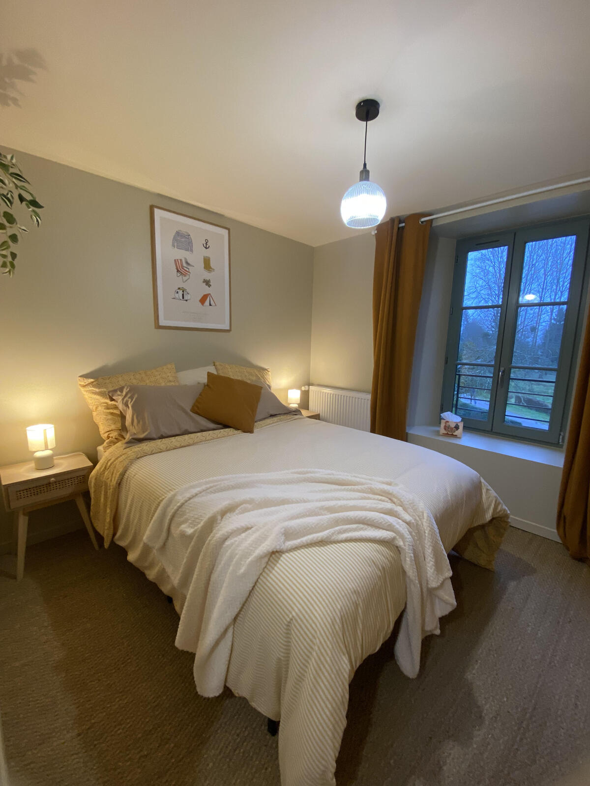 Vue du lit